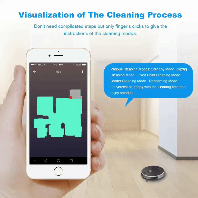 Gizmo Hub™Smart Robotic Vacuum Cleaner