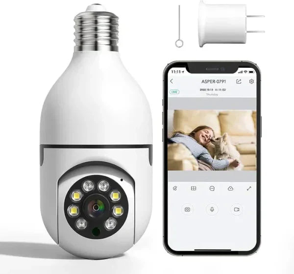 Gizmo Hub™ Night Vision Wireless Bulb Camera